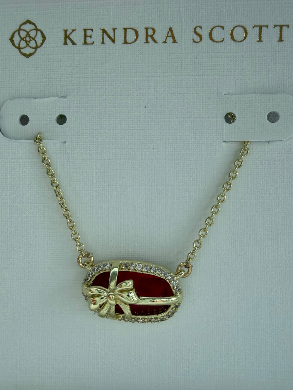 Kendra Scott Red Pendant Necklace