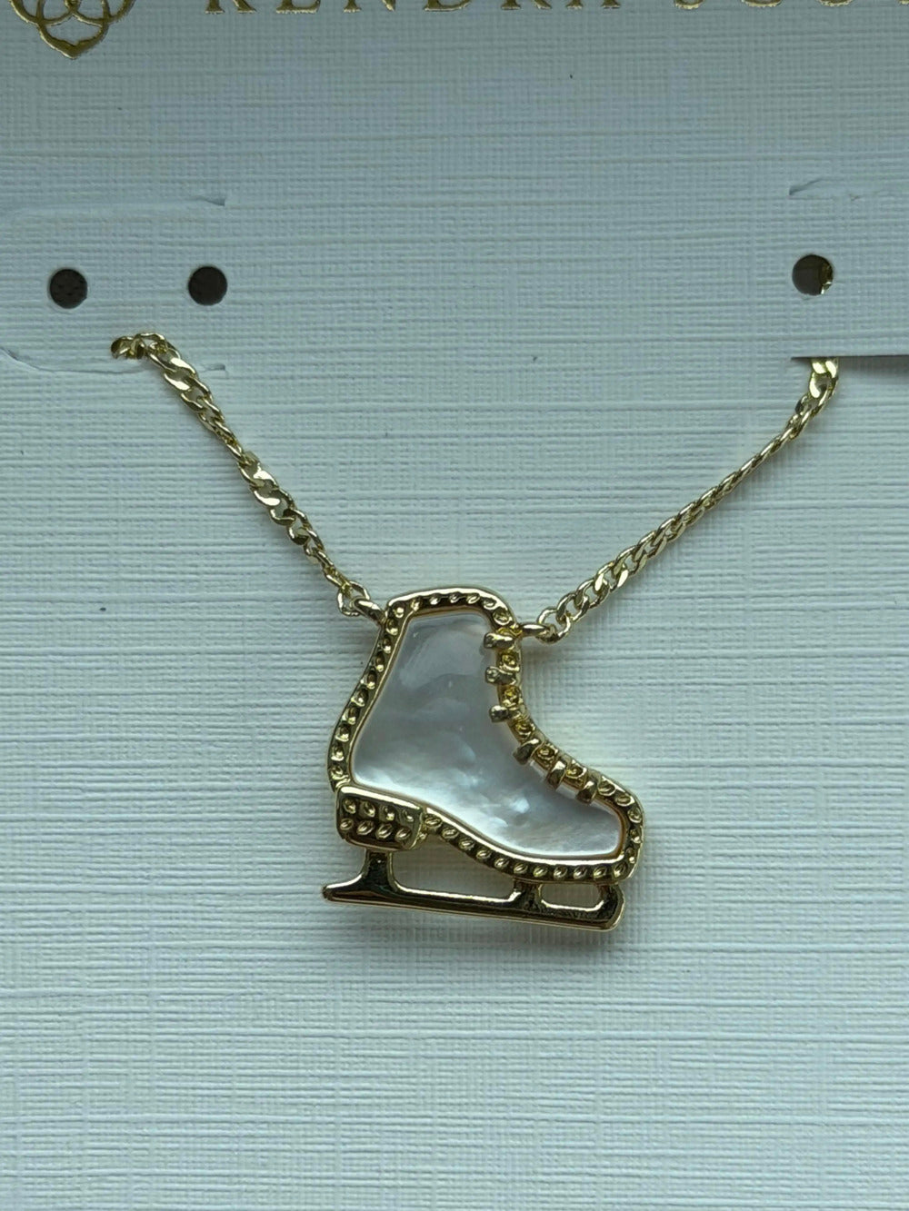 Kendra Scot White Pendant Necklace