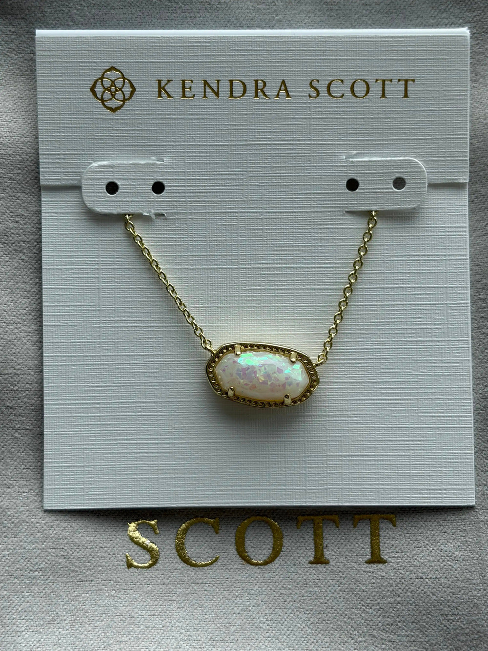 Kendra Scott white necklace