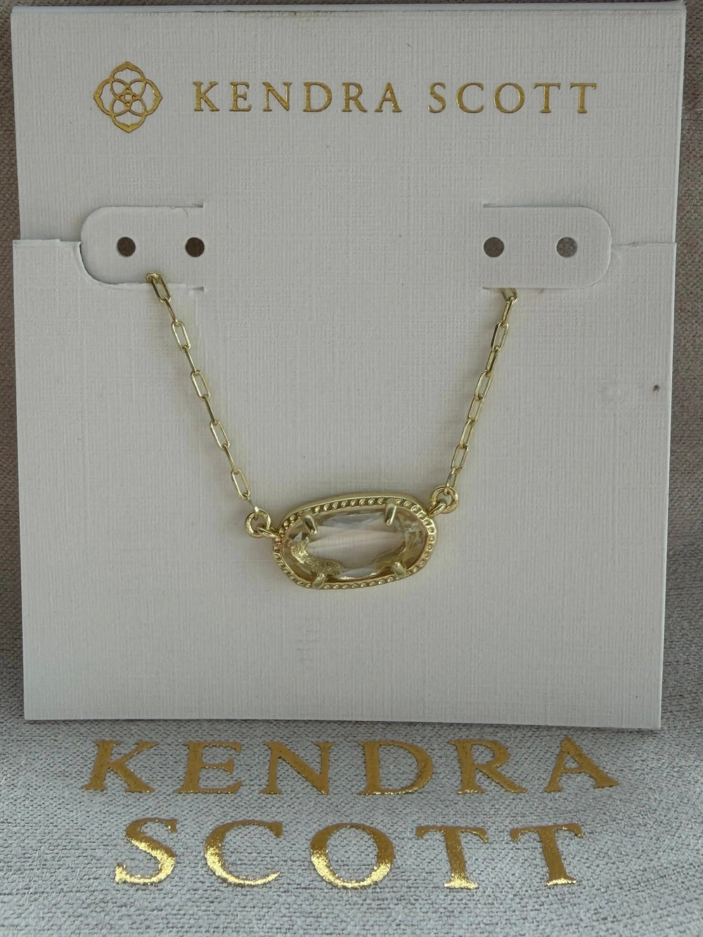 Kendra Scott white pendant necklace