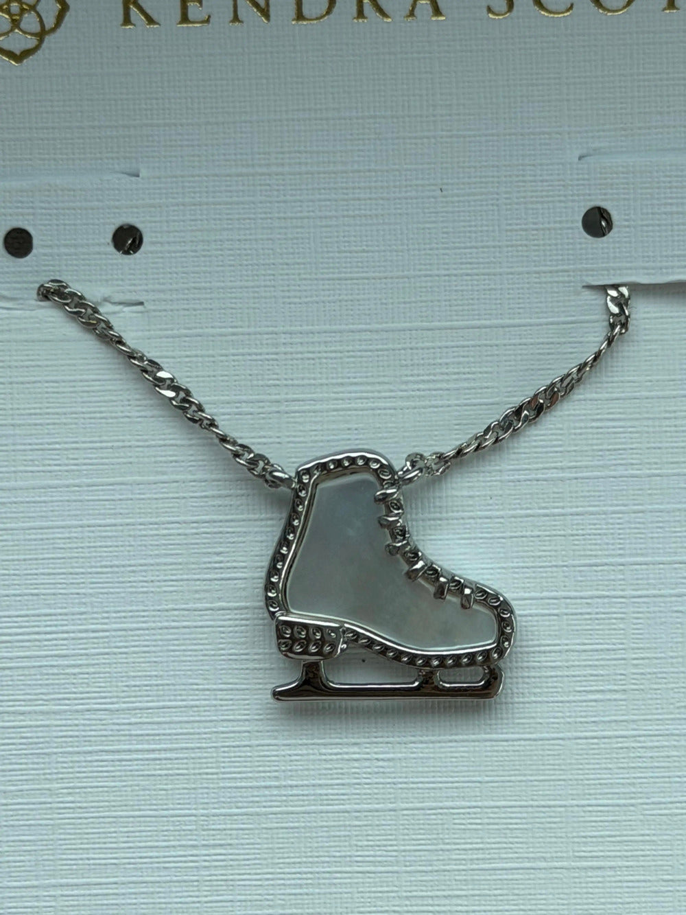 Kendra Scot White Pendant Necklace