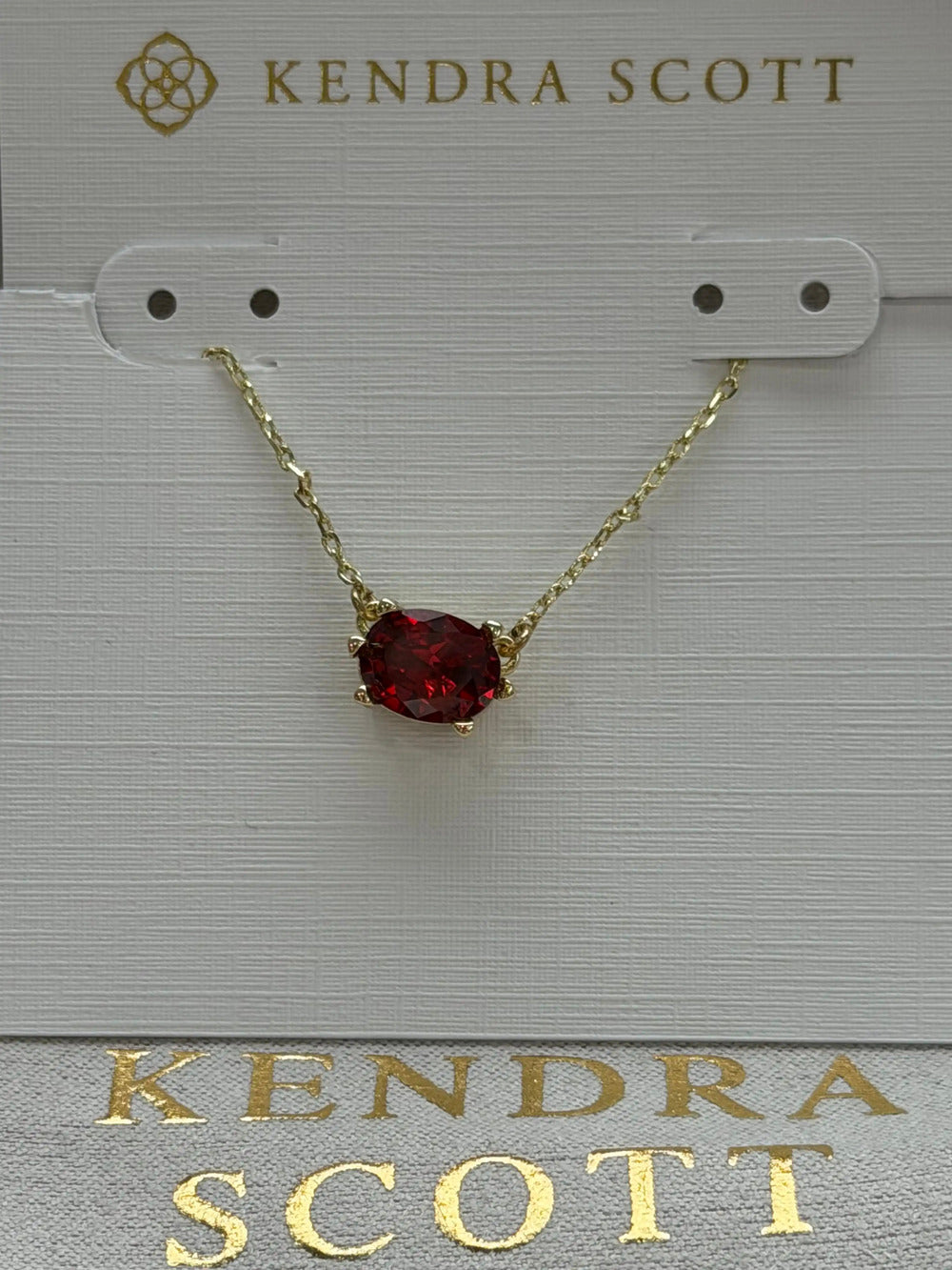 Kendra Scott Red Pendant Necklace