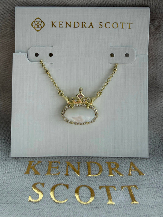 Kendra Scott White Pendant Necklace