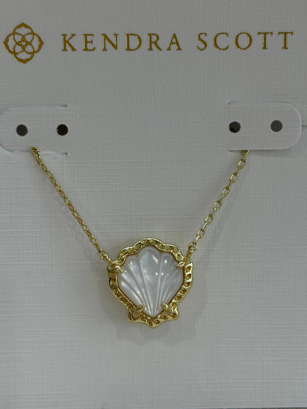 Kendra Scott white seashell necklace