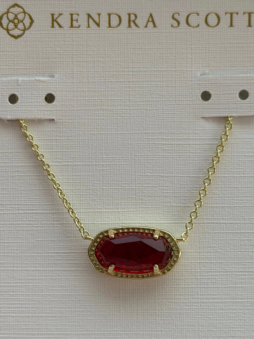 Kendra Scott Red Pendant Necklace
