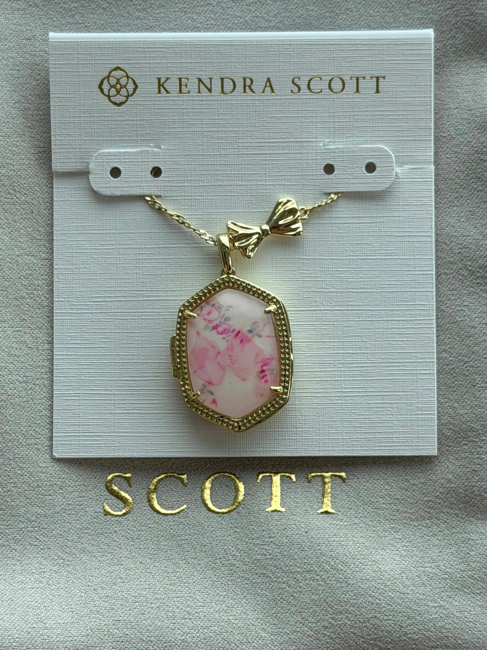Kendra Scott Pink Pendant Necklace