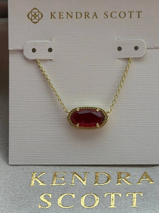 Kendra Scott Red Pendant Necklace