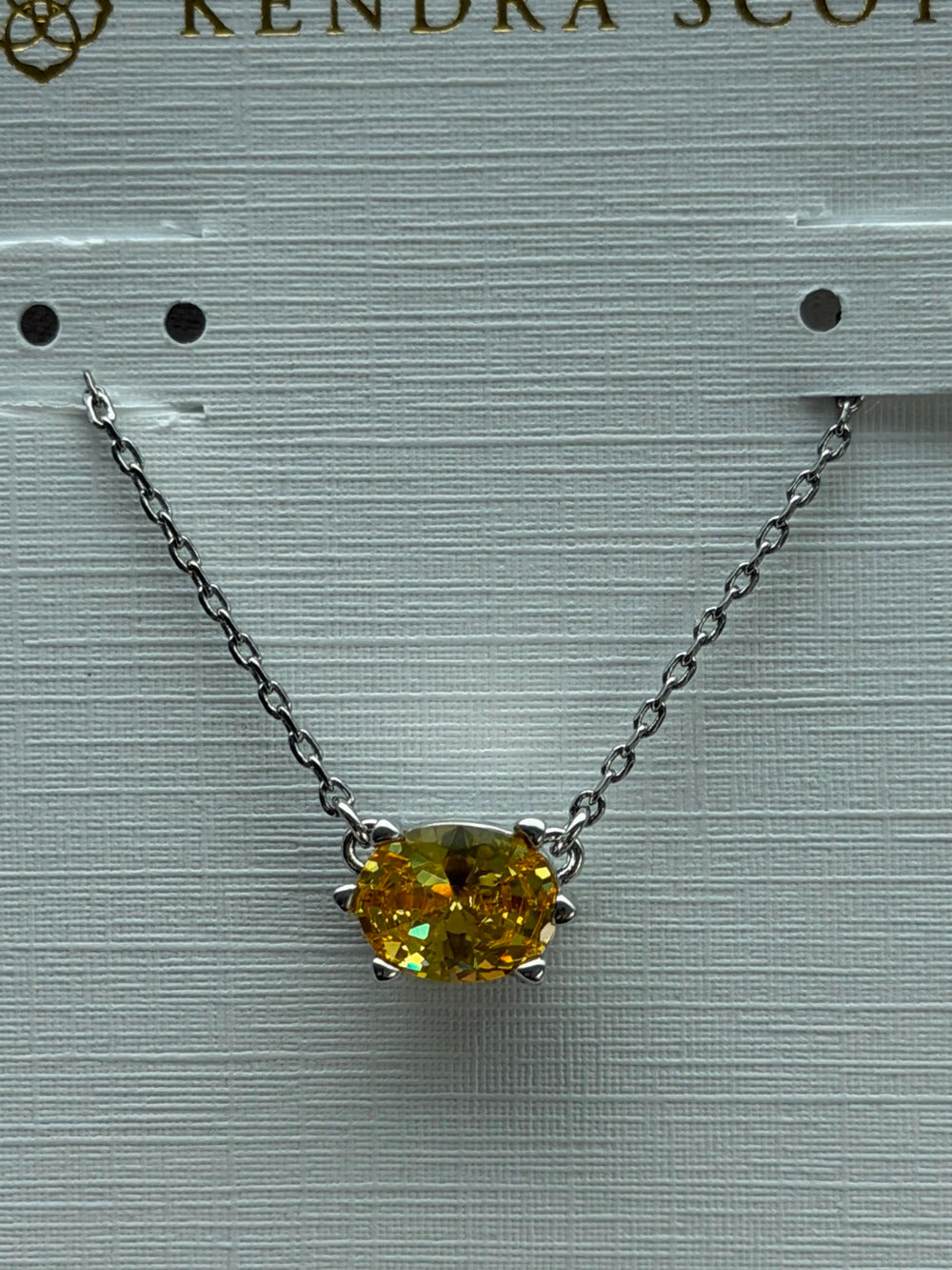 Kendra Scott orange necklace