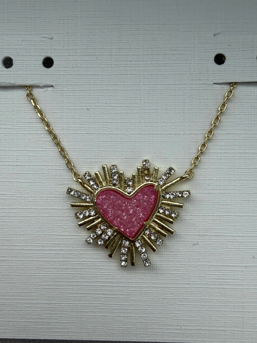 Kendra Scott pink heart necklace