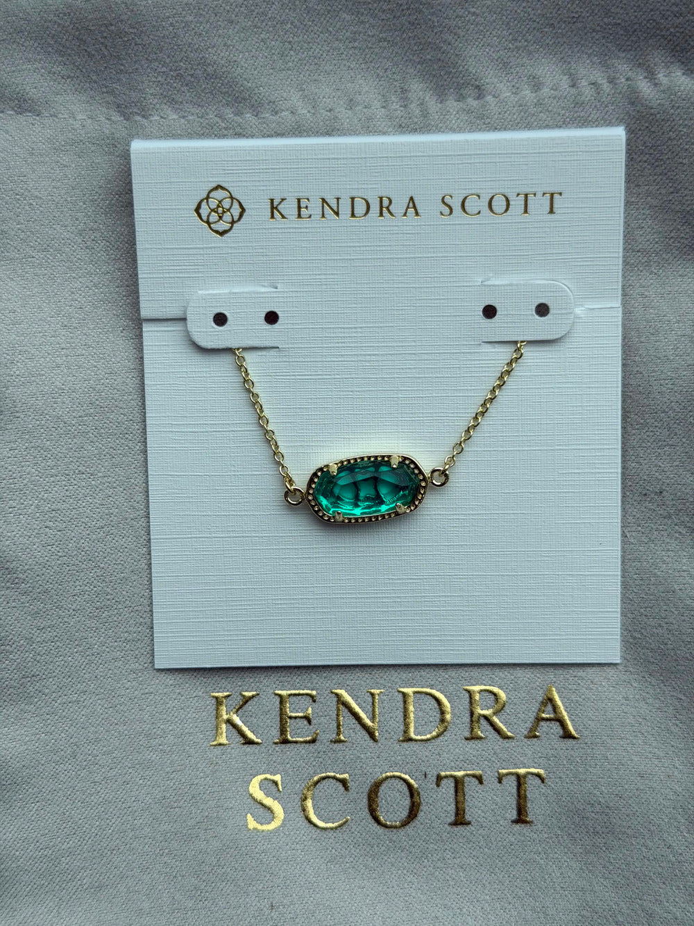 Kendra Scott Green Pendant Bracelet
