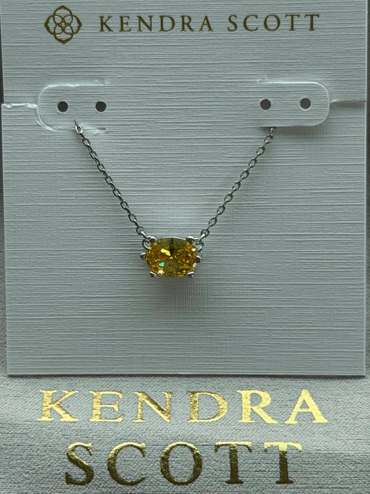 Kendra Scott orange necklace