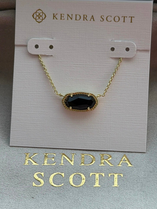 Kendra Scott Black Pendant Necklace