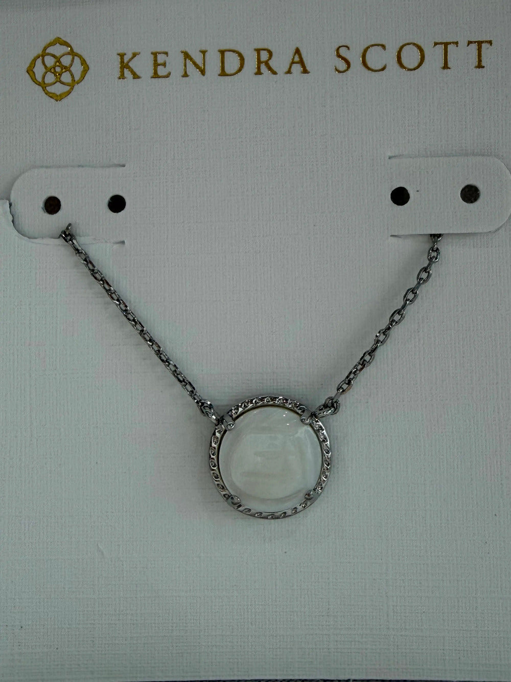 Kendra Scott white necklace
