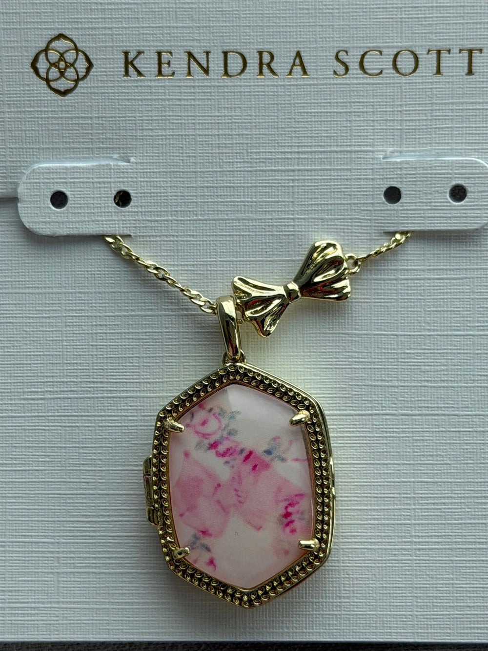 Kendra Scott Pink Pendant Necklace