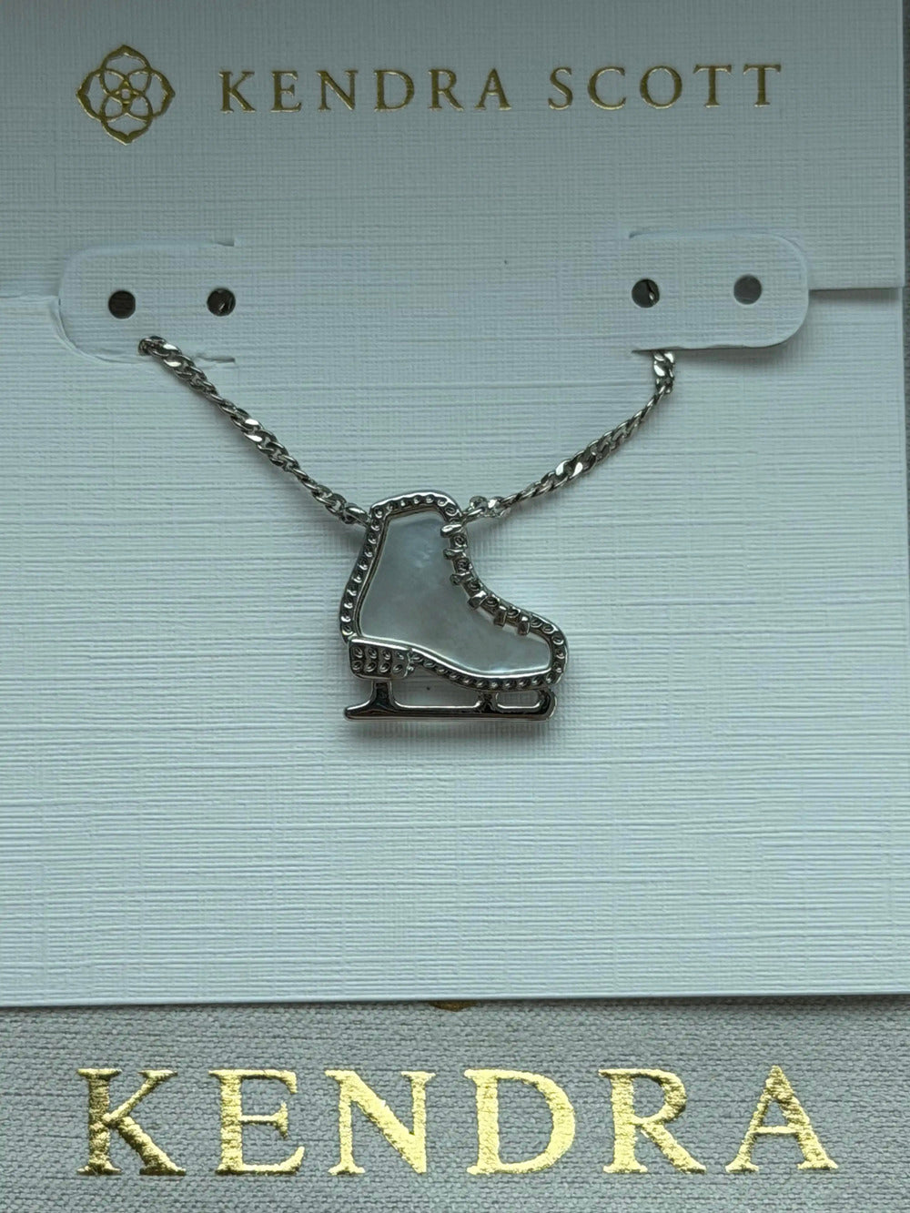 Kendra Scot White Pendant Necklace