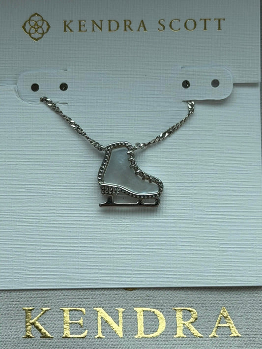 Kendra Scot White Pendant Necklace