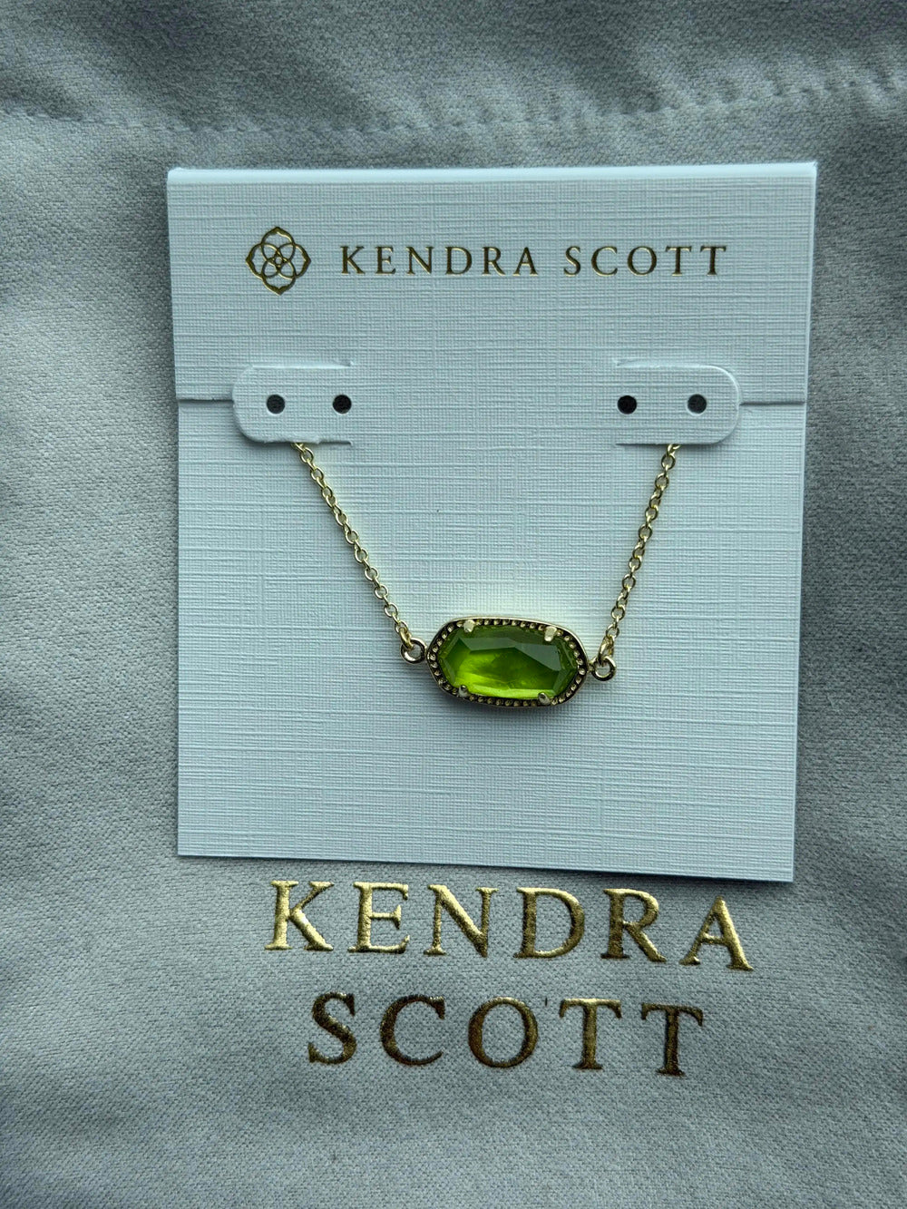 Kendra Scott Green Pendant Bracelet