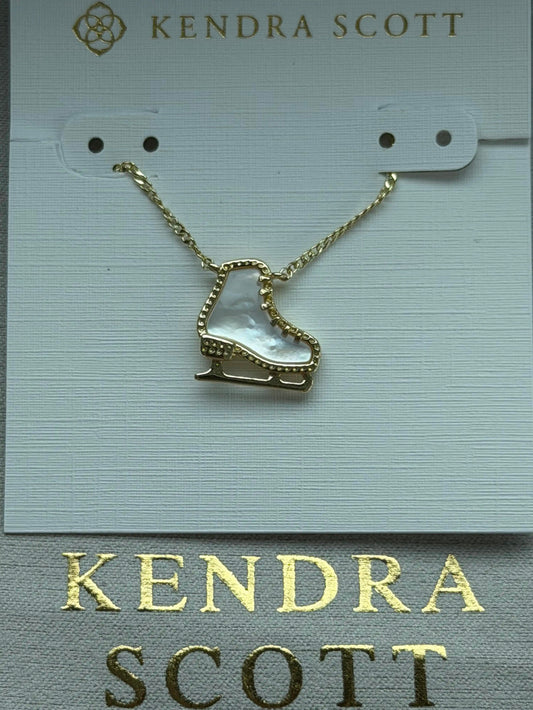 Kendra Scot White Pendant Necklace
