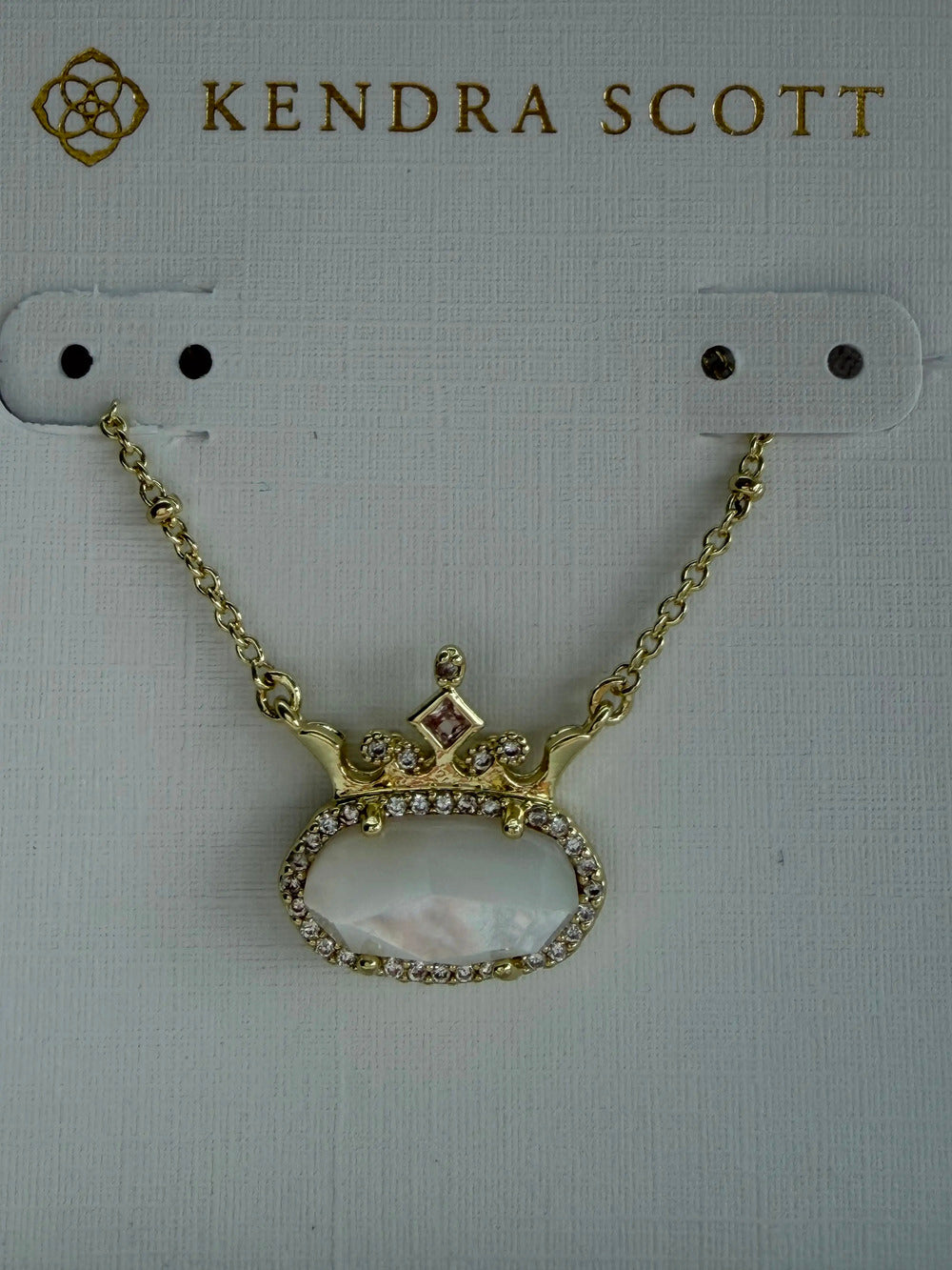 Kendra Scott White Pendant Necklace