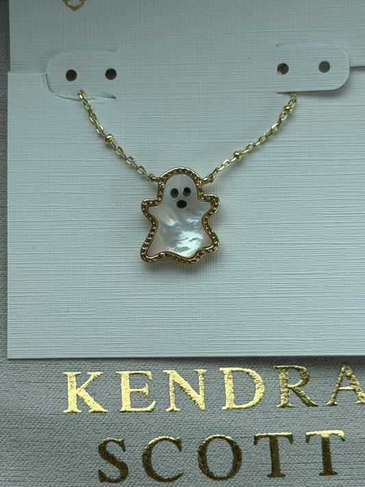 Kendra Scot White Pendant Necklace