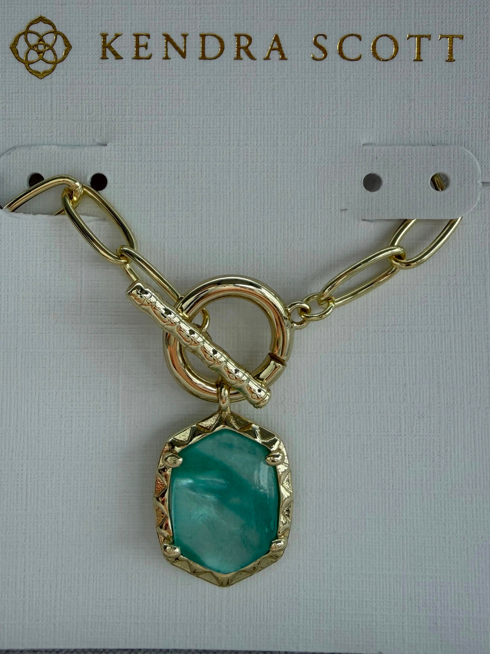 Kendra Scott Green Pendant Necklace